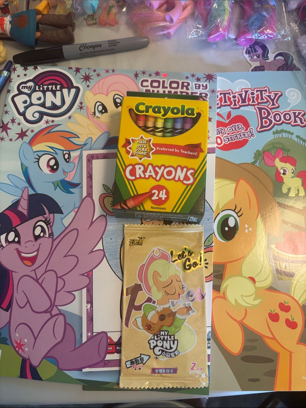MLP Bundle 2 Full Size Coloring Books cards Crayons